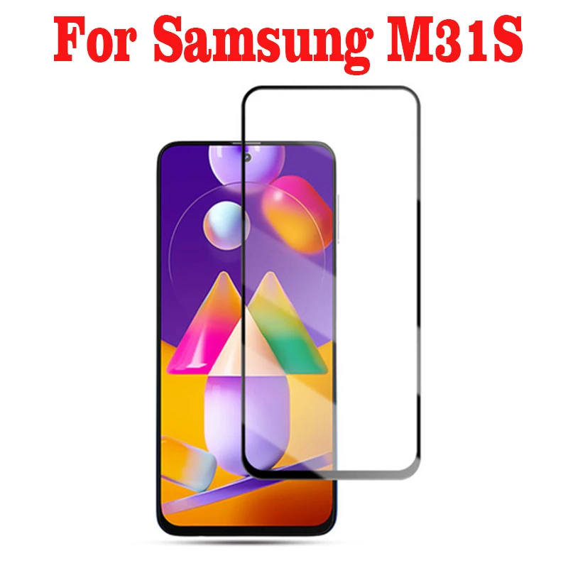 2 шт Полное покрытие закаленное стекло для Samsung Galaxy M31S защита экрана 9H Защитная