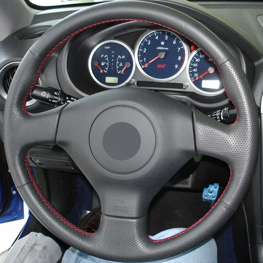 

Черный кожаный чехол ручной работы для Subaru Legacy Impreza 2004-2005