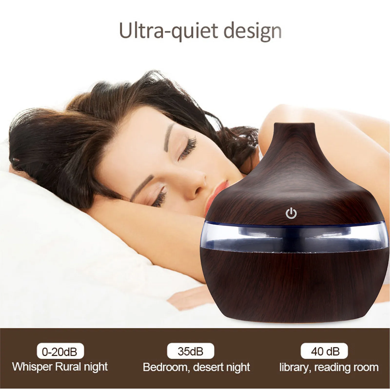 Air Aroma Essential Oil Diffuser LED Aromatherapy Humidifier Reed Diffusers Oils Accessories Sets for Home Office | Дом и сад