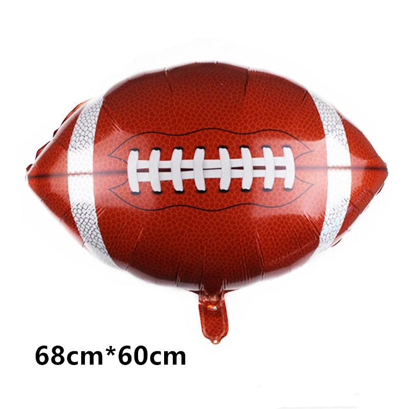 1set American Football Balloons Rugby Theme Party Ballons Happy Birthday Banner Boy Kids Sports Decorations Supplies | Дом и сад