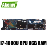 akemy for lenovo thinkpad x1 carbon 2nd gen laptop motherboard 12298 2 with cpu i7 4600u 8gb 100 fully tested