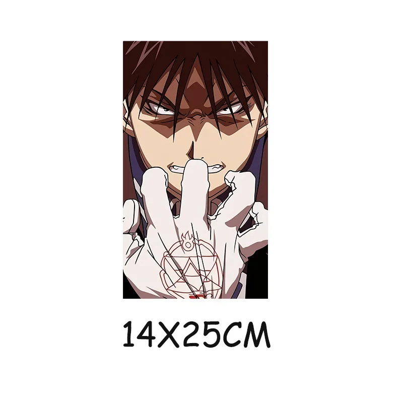 Нашивки для одежды из атаки на Титанов Levi Ackerman Большие зеркальные виниловые