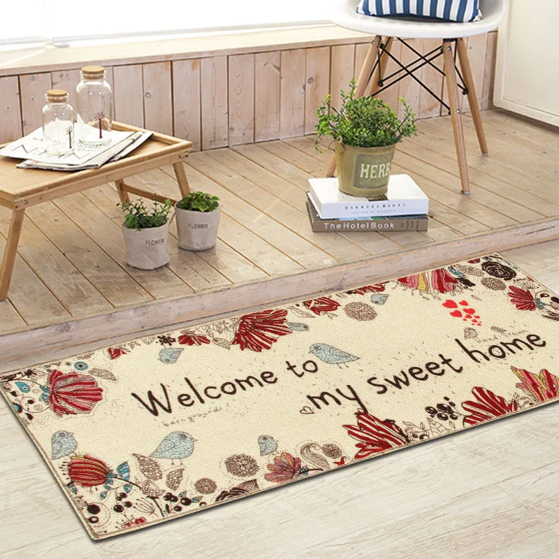 Коралловые бархатные коврики для входной двери Противоскользящие прихожей