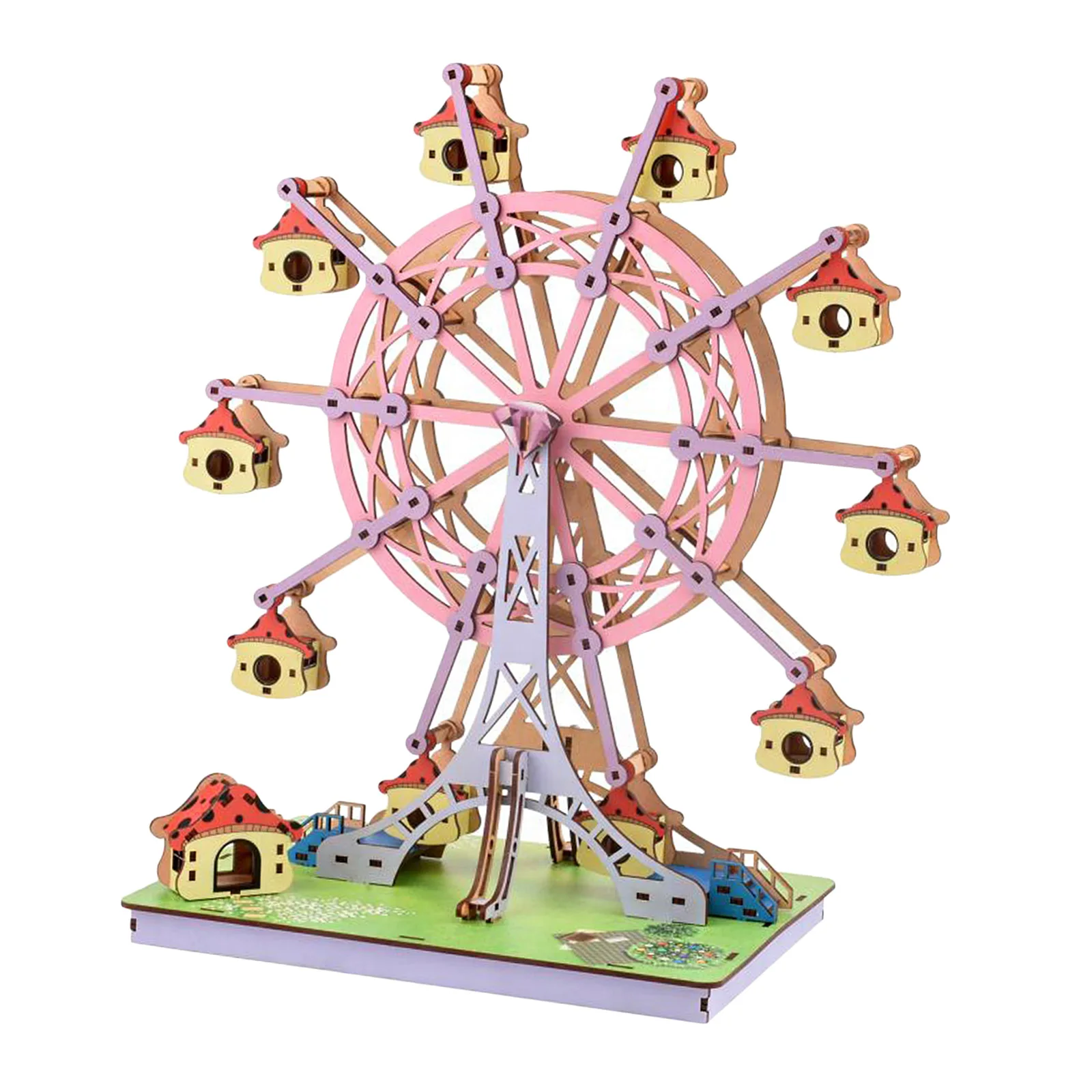 

DIY Hand Craft 3D Puzzle Ferris Wheel Model Jigsaw Building Self Assembly Develop Funny Toy Gift Collectibles