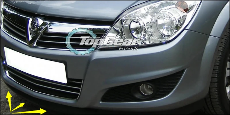 Дефлектор губ для бампера Vauxhall Astra передняя юбка спойлера ДЛЯ TopGear Friends to Car