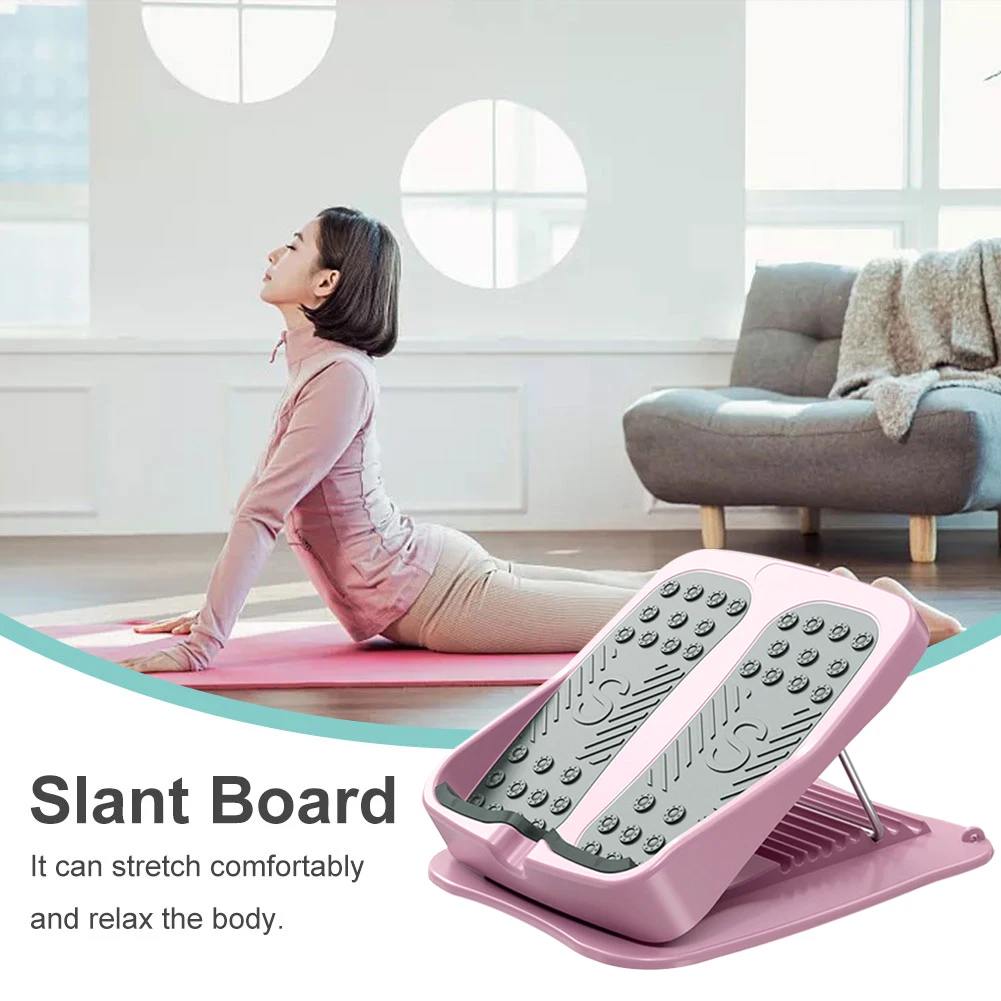 

Easy Clean Exercise Equipment Ankle Heavy Duty Calf Stretcher Non Slip Gym Slant Board Adjustable Portable Home Stable 9 Gears