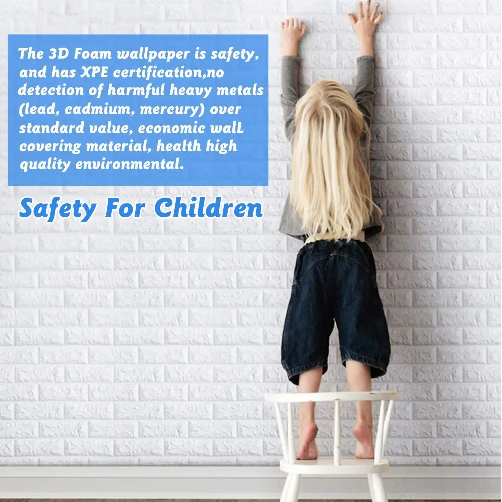 Самоклеящиеся настенные 3d-панели водонепроницаемые пенополиэтиленовые белые