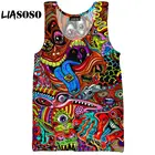 Мужская и женская футболка с коротким рукавом и 3D-принтом