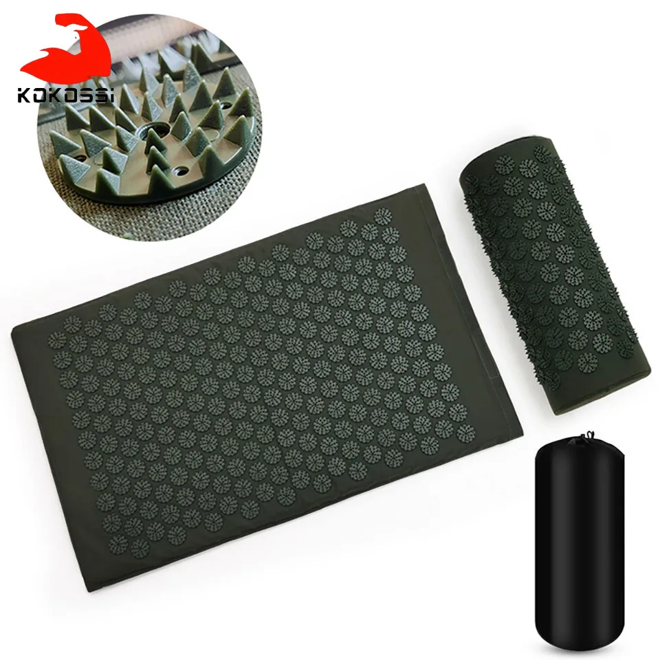 KoKossi Йога массажный коврик акупрессурном коврике для облегчения боли в спине шеи