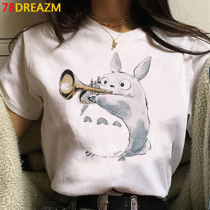 

Totoro Studio Ghibli t-shirt top tees women couple clothes plus size japanese print vintage top tees clothes harajuku kawaii