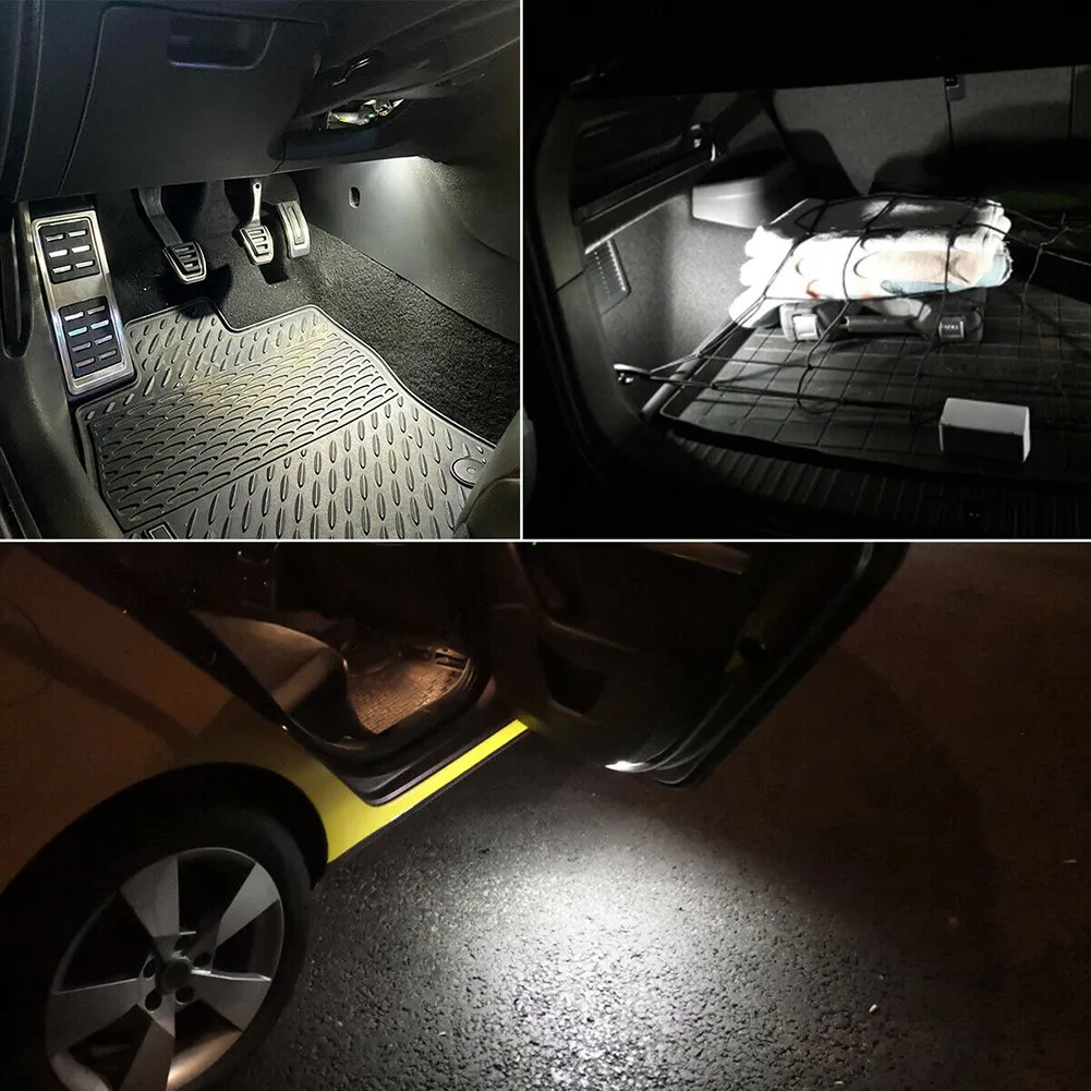 

2 Pcs Light 24SMD Brightness Upgrade Door Footwell For Transporter T5 For Porsche