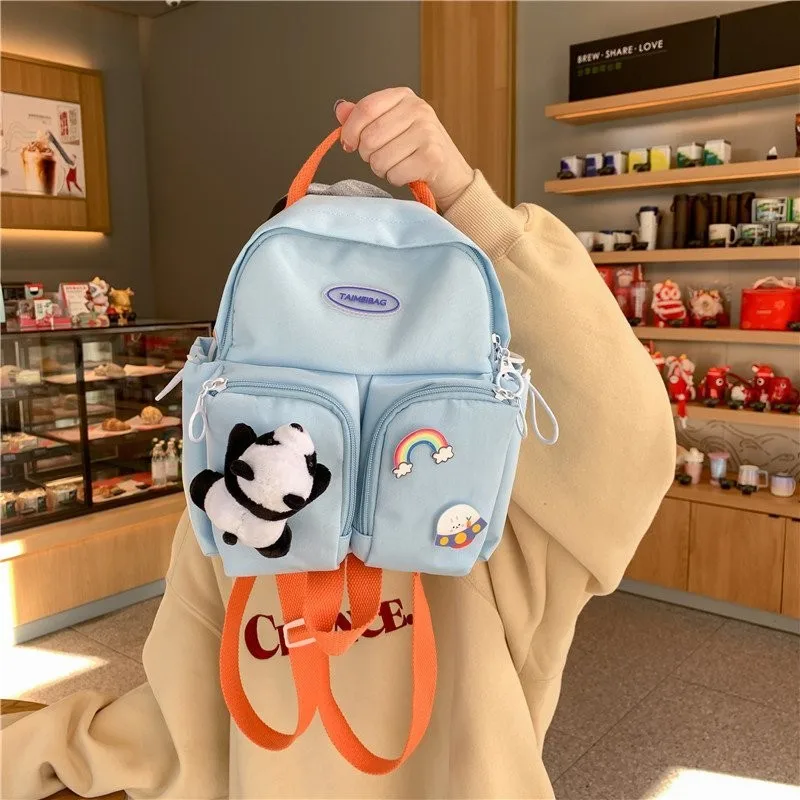 School Bags Kawaii New Mini Backpack Waterproof And Anti-theft  Harajuku Style Fashion Women Nylon Fabric  children bag mochilas