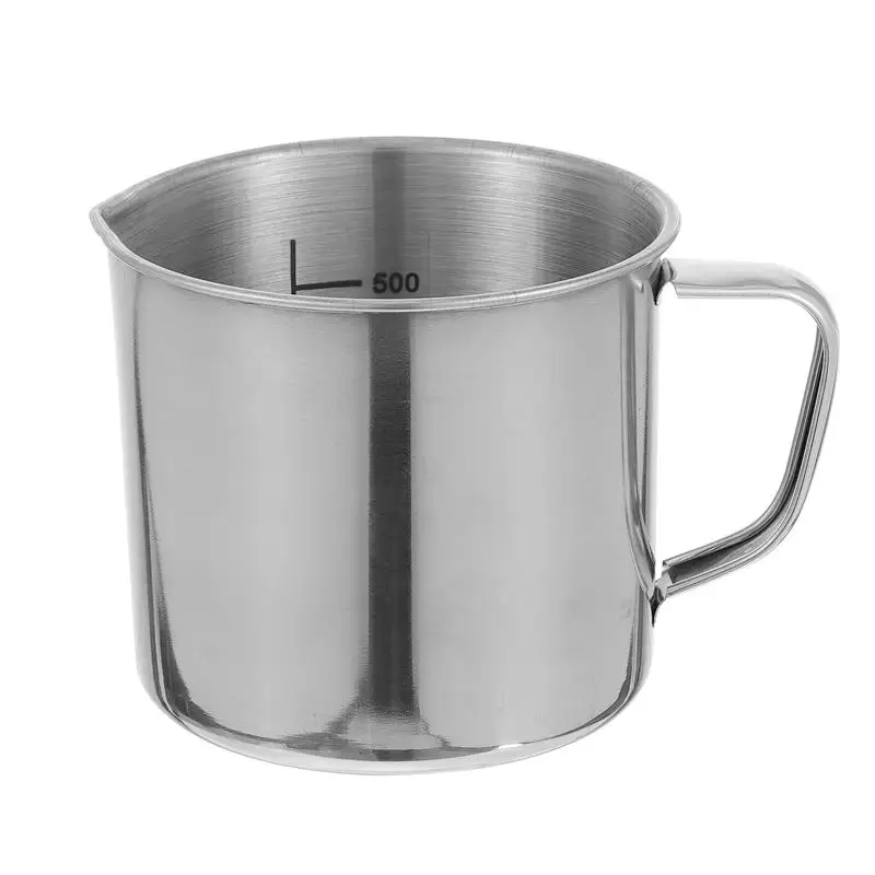 

1 Pc Laboratory Sample Collection Measuring Jug Steel Measuring Cups (500ml)