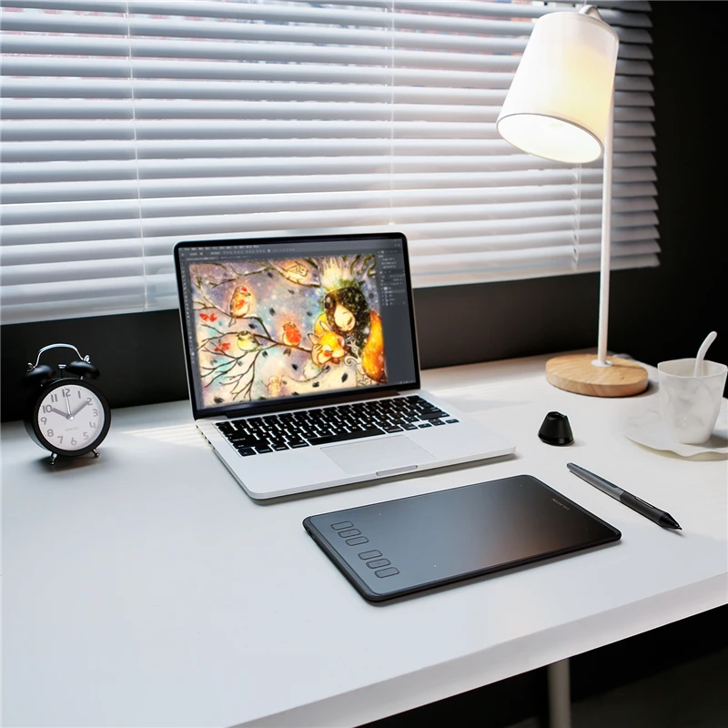 HUION H950P без аккумулятора графический планшет для рисования поддержка наклона цифровая ручка планшет с 8192 уровнями давления с адаптером OTG подарок