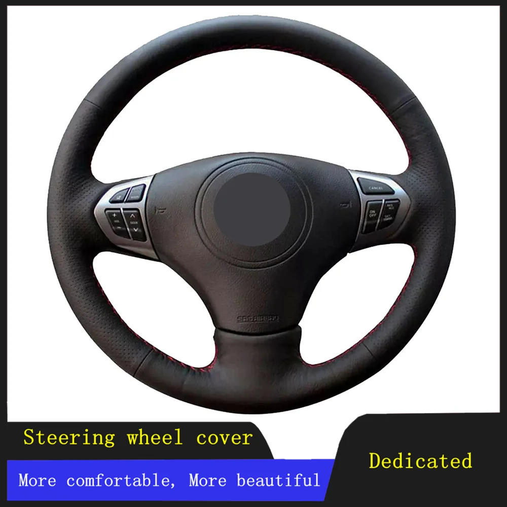 Автомобильные аксессуары сделай сам чехол на руль черная дышащая искусственная