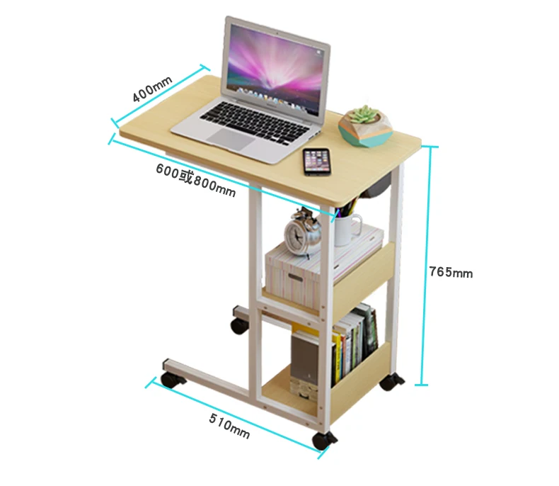 Computer Desk Lazy People Use Simple Dormitory Bed Small Table Bedroom Movable Lift Bedside | Мебель