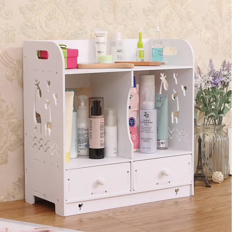 

Large Dressing Table With Mirror And Drawer Storage Makeup Bedroom Furniture Desktop Storage Makeup Vanity Box Home Furniture