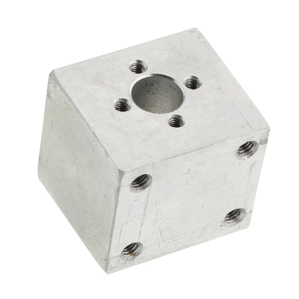 

30x30x30mm Silver Ballscrew Nut Housing Bracket Holder T8 Trapezoidal Screw Seat for 3D Printer