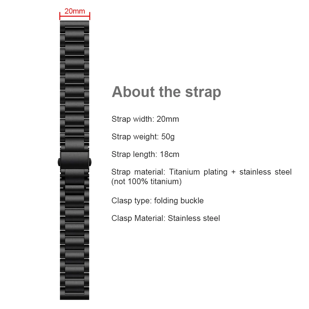 Titanium plating Strap For Samsung Galaxy Watch 4 Classic 46mm 42mm/Galaxy Watch4 44mm 40mm Band Metal stainless steel Watchband