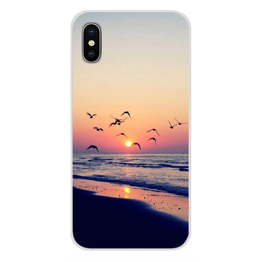Clear Sea Sky Sandy beach Accessories Phone Cases Covers For Xiaomi Redmi 4A S2 Note 3 3S 4 4X 5 Plus 6 7 6A Pro Pocophone F1 | Мобильные