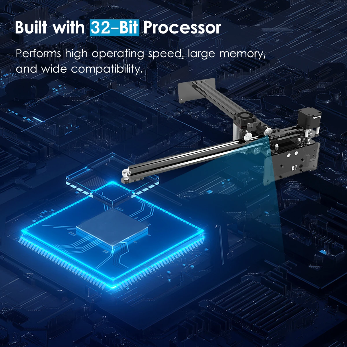 Лазерный гравировальный станок NEJE Master 2 Plus 30 Вт фрезерный с ЧПУ фокусируемая