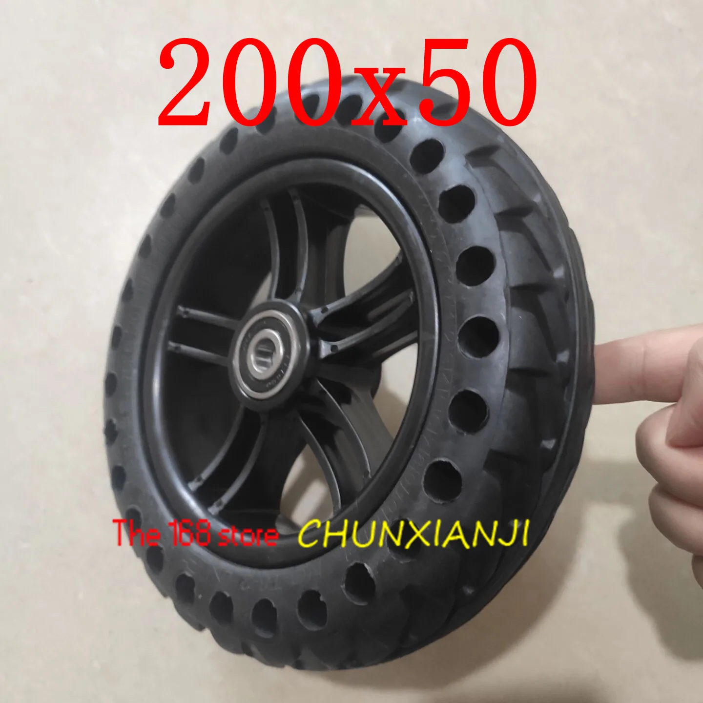 

Size 200x50 Solid Wheel Tyre Explosion-proof Electric Bike Scooter Tyres 8 Inch Motorcycle Solid Tires Bee Hive Holes