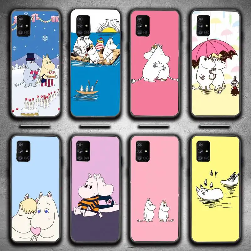 

Moomintroll Cartoon Cute moomines Phone Case for Samsung A6 6S A530 A720 A750 A8 A9 A30 A40 A50 A70 A10S A20S A51 A52 Plus cover