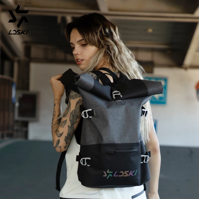 Водонепроницаемая Лыжная сумка LDSKI с рулонным верхом уличный Рюкзак Сумка для