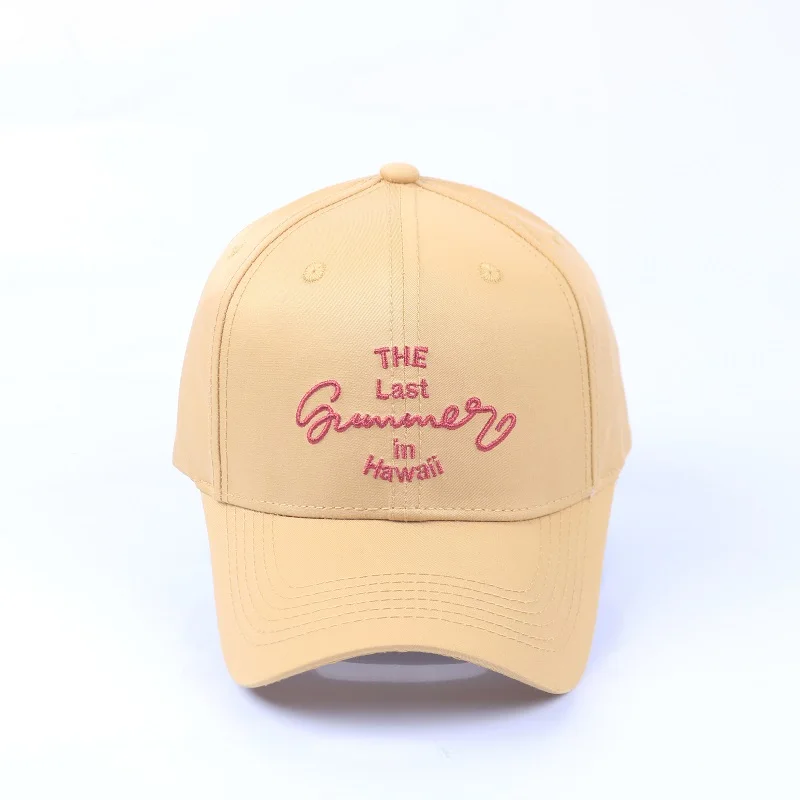 

New Letter Embroidery Men's And Women's Hats Trendy Baseball Caps Outdoor Hats All-match Curved Brim Hats