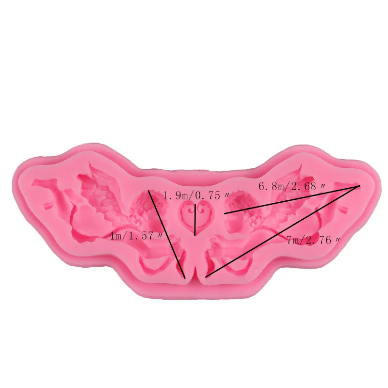 

Sugarcraft Fairy Angel Baby silicone mold fondant mold cake decorating tools chocolate gumpaste mold