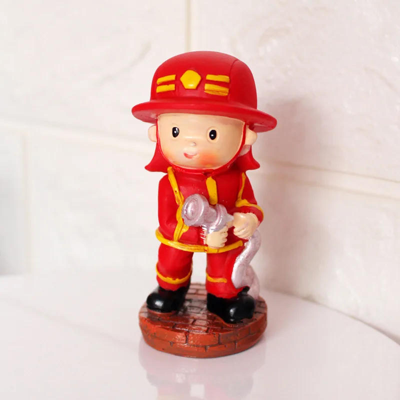 Украшение для торта на день рождения мальчиков Фигурки пожарного стоячий
