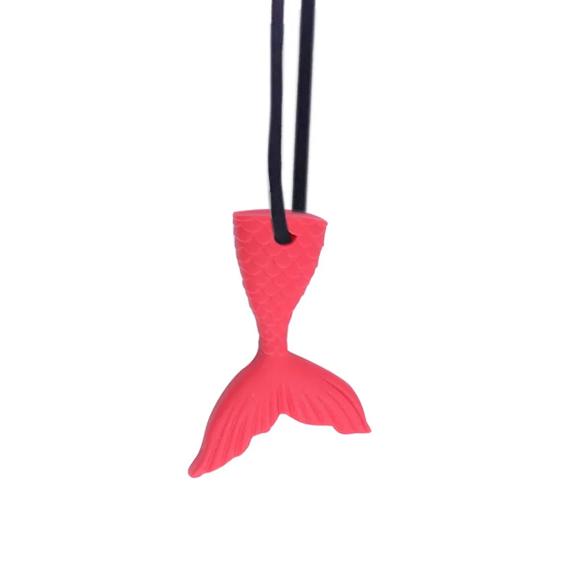 Чип Дейл 5 шт. детское Силиконовое ожерелье дети сенсорный жевательный хвост