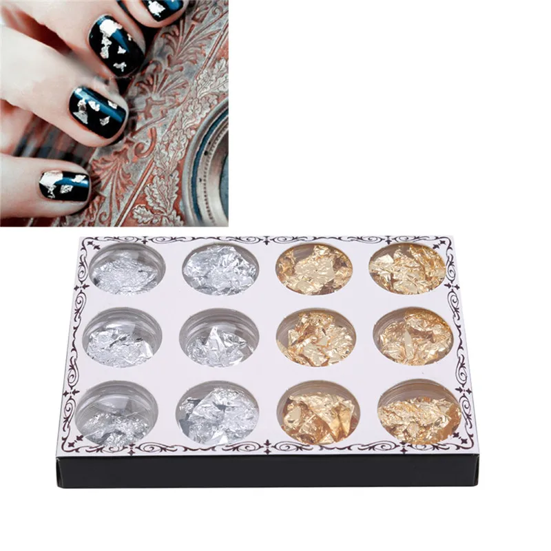 12 шт./кор. смешанные блестки для украшения ногтевого дизайна дизайн сделай сам