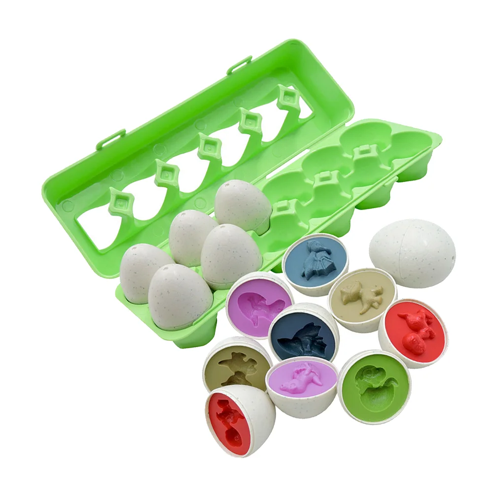 

1 Set Dinasour Modeling Matching Egg Children Educational Toys Cognition