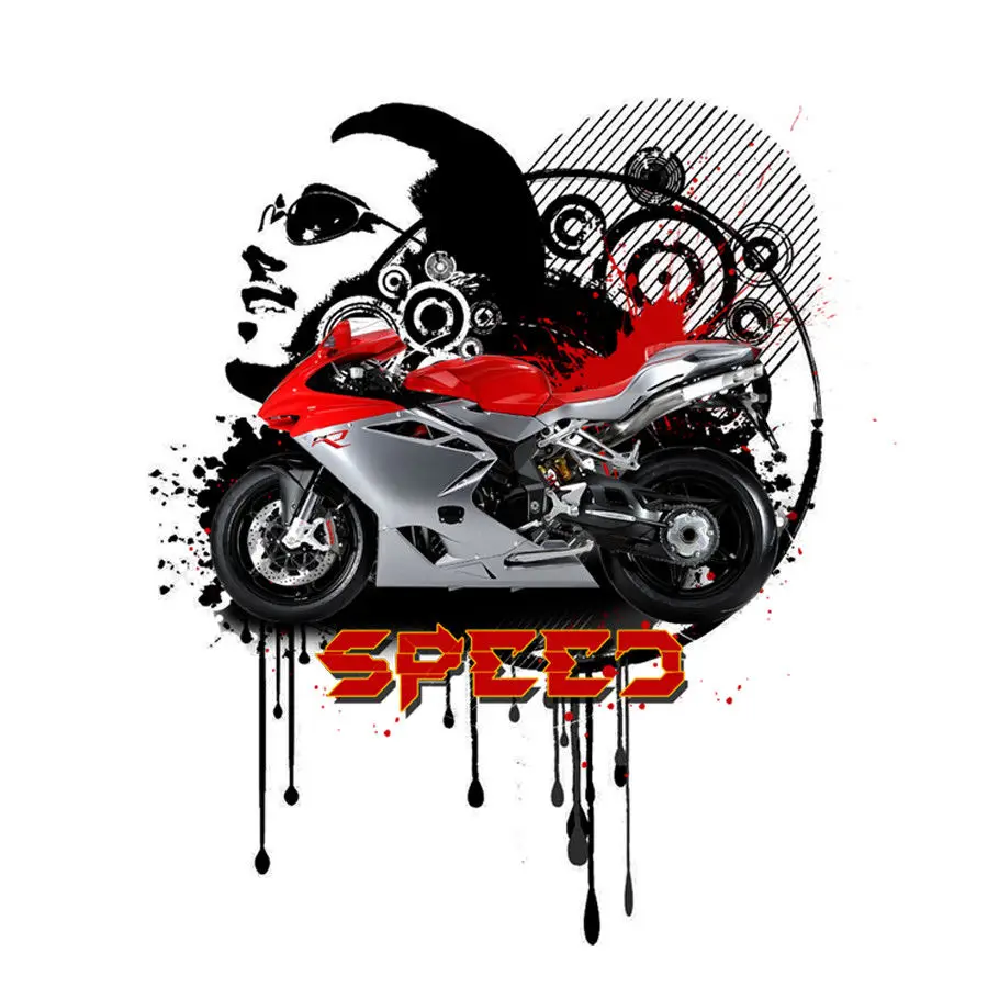 Auto Speed Modell-Motorrad Italy Classic Motorcycle Motorrad2018 Fashion 100% Cotton Men Custom Superman T Shirt |