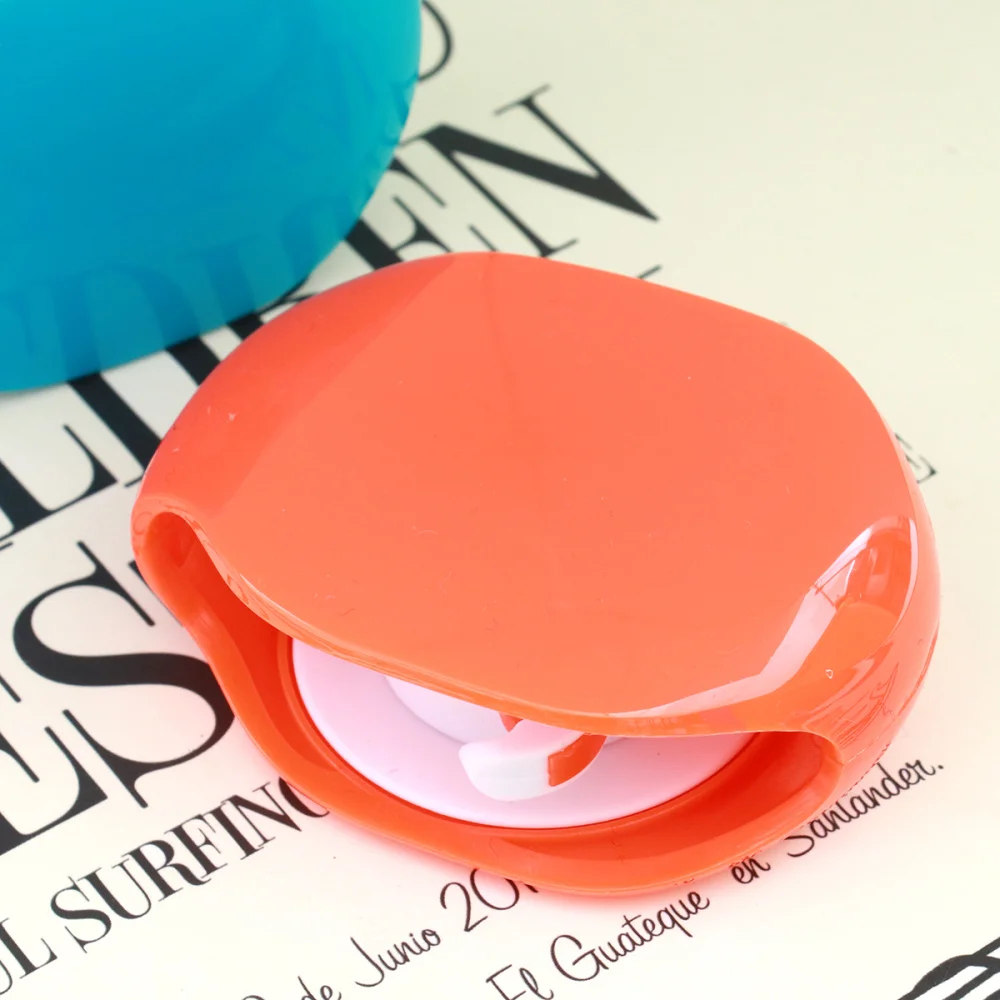 

2PCS Automatic Roll Headphone Cable Winder Earphone Headset Cord Roller Headphones Storage (Orange Blue)