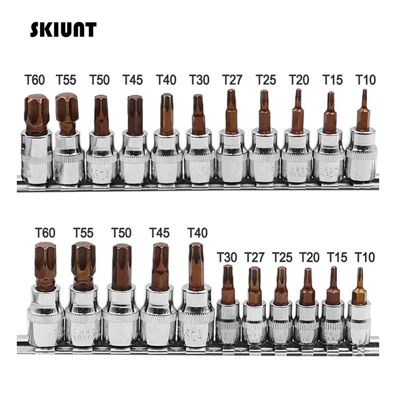 Набор головок для отверток SKIUNT 11 шт. набор с шестигранным углублением 1/4 3/8