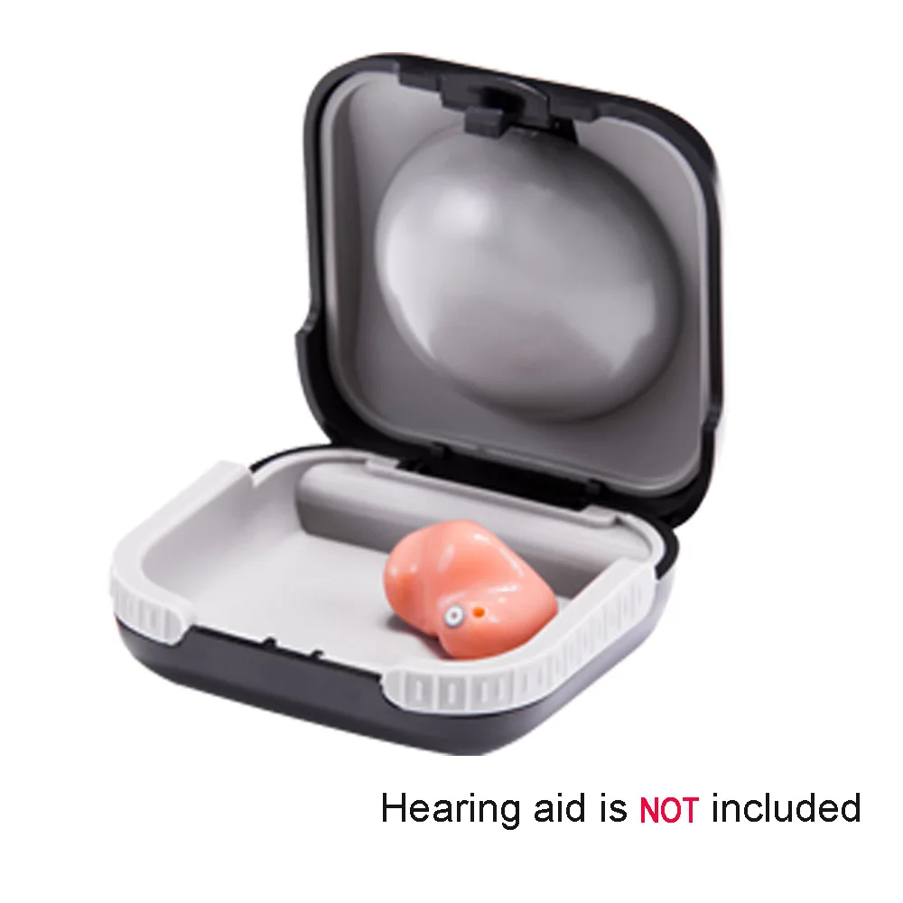 Портативный чехол для слухового аппарата черный белый | Красота и здоровье