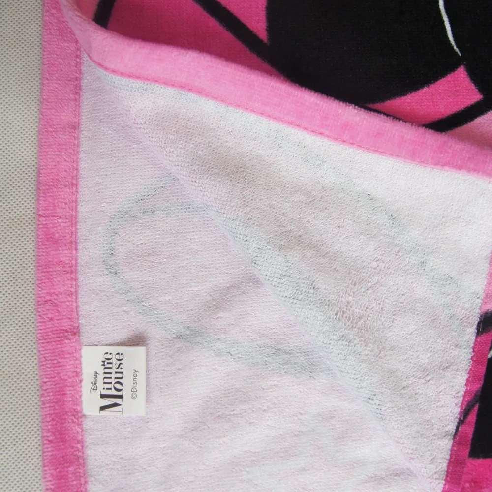Disney розовое хлопковое банное полотенце с капюшоном и Минни Маус пончо для