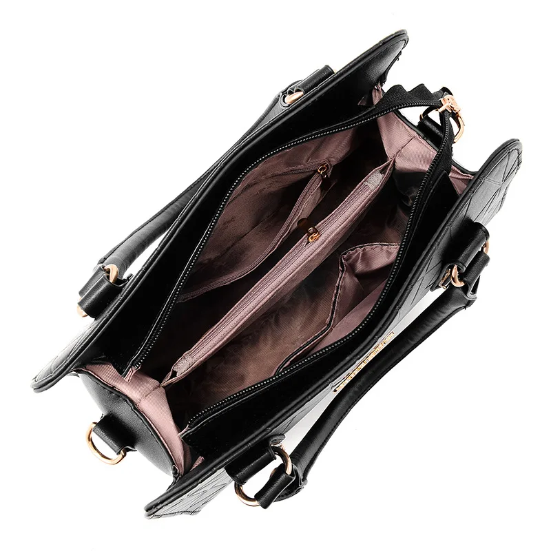 Деловая женская сумка высокого качества из искусственной кожи на плечо большая