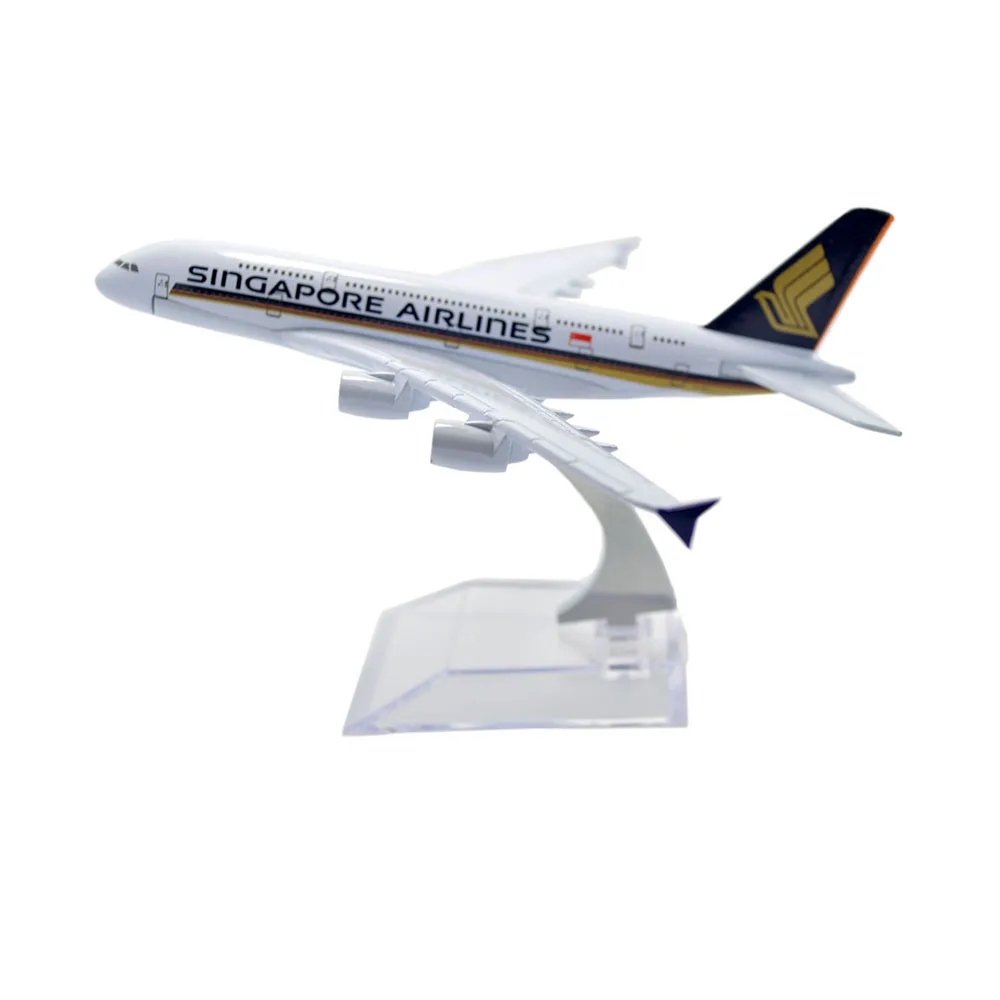 Династия TANG (TM) 1:400 16 см A380 расстояние авиакомпании Singapore Airlines|Вертолеты самолеты