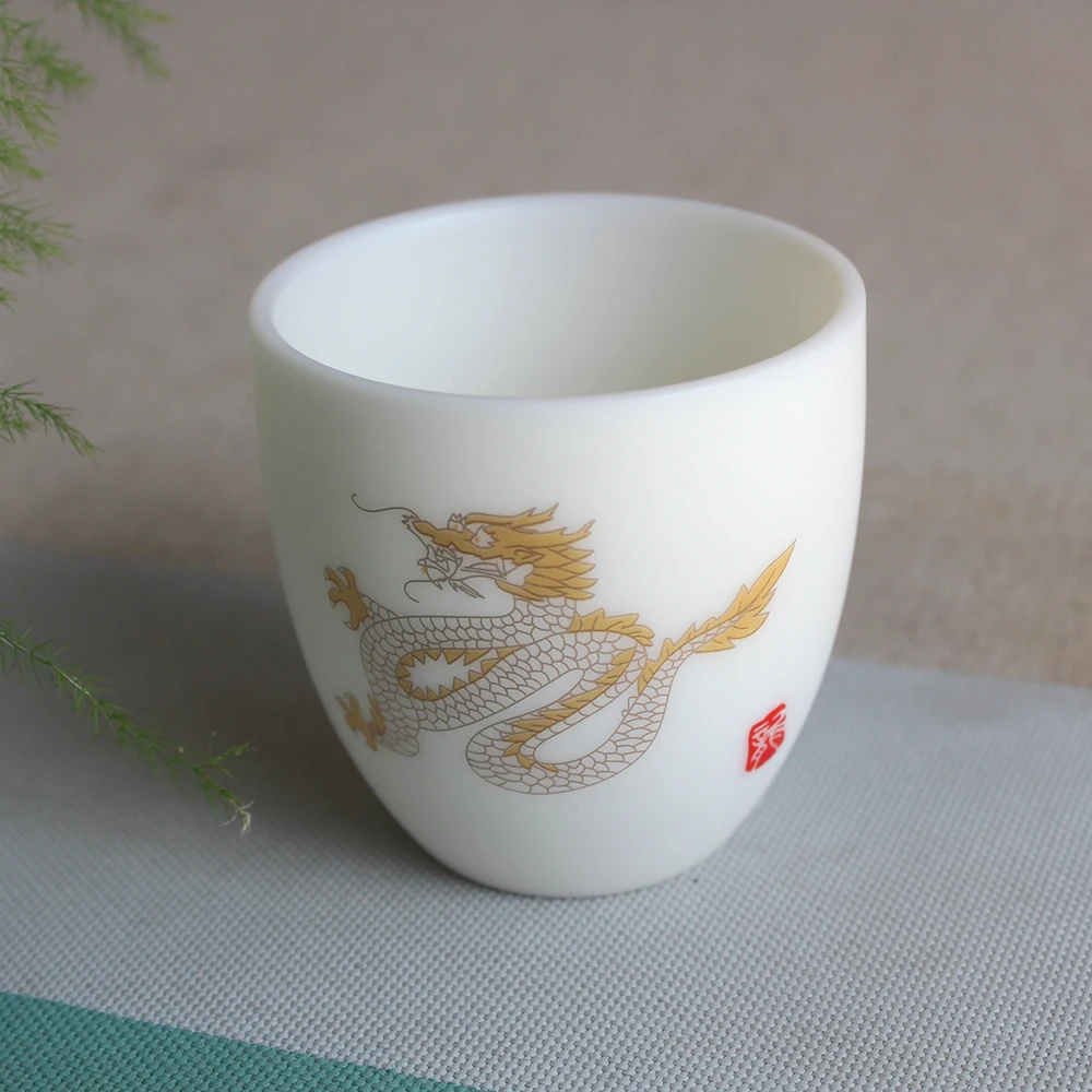 Китайская керамическая чайная чашка 110 мл белый фарфоровый чайный горшок Ручная