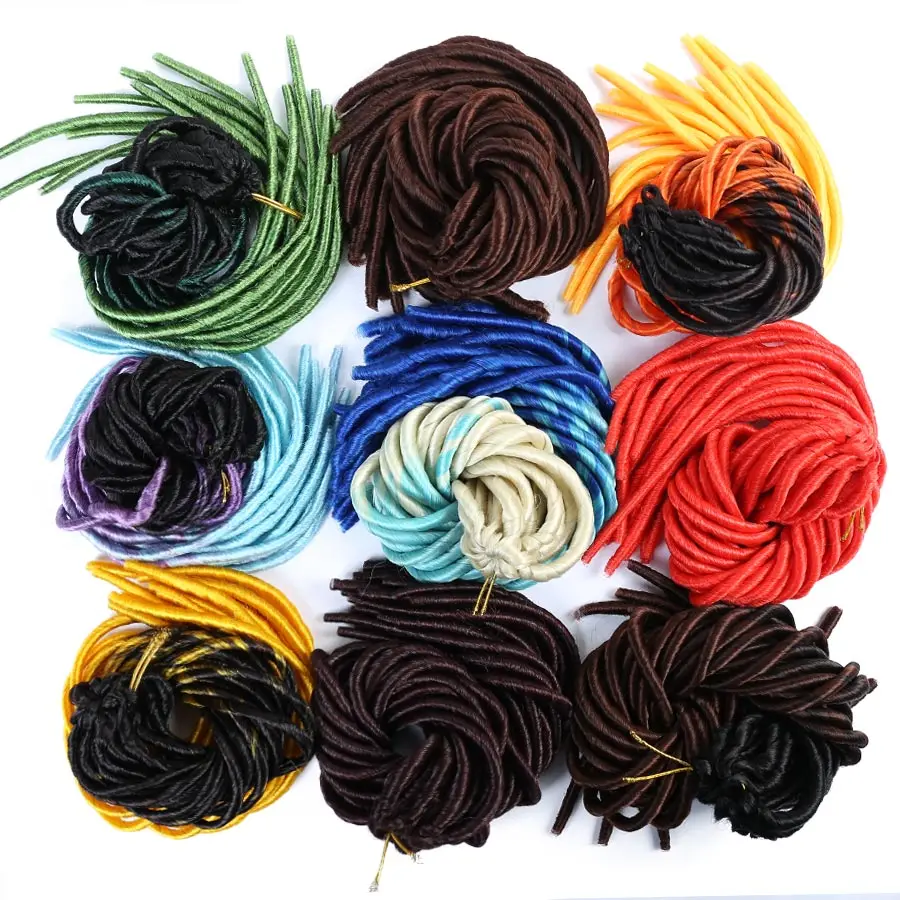 LANLAN искусственные локоны в стиле Crochet накладки из натуральных волос/случайный