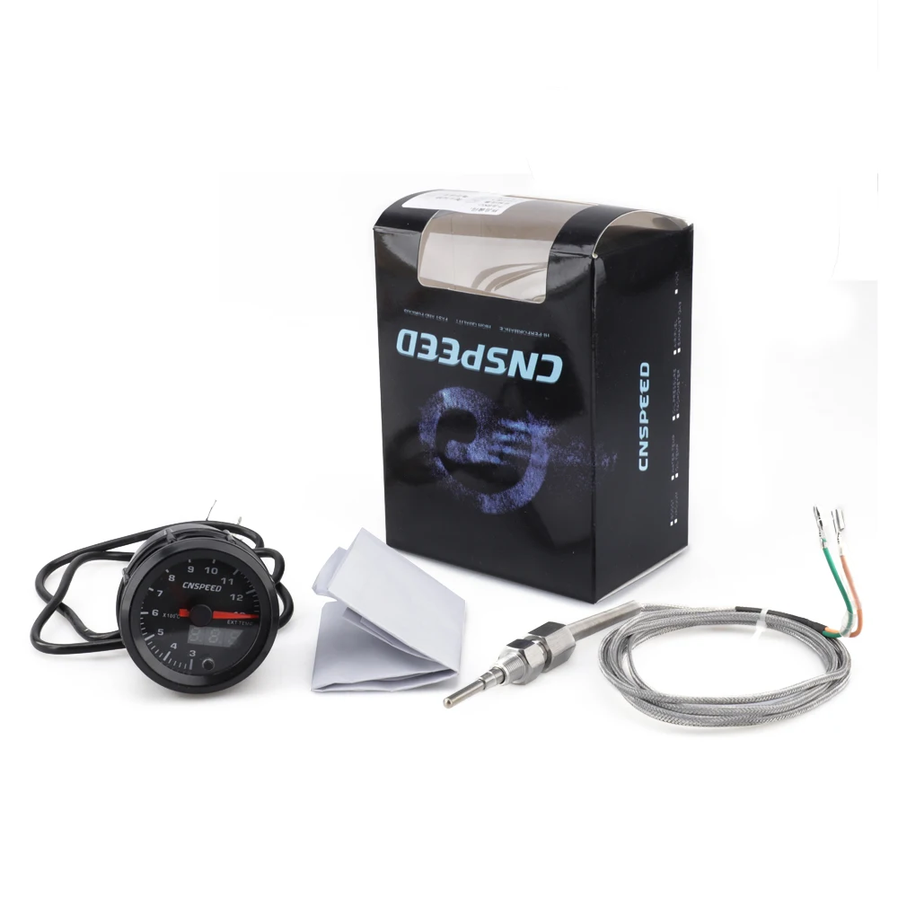 Светодиодный датчик температуры выхлопного газа 2 &quot52 мм 7 цветов 300 1300 по Цельсию