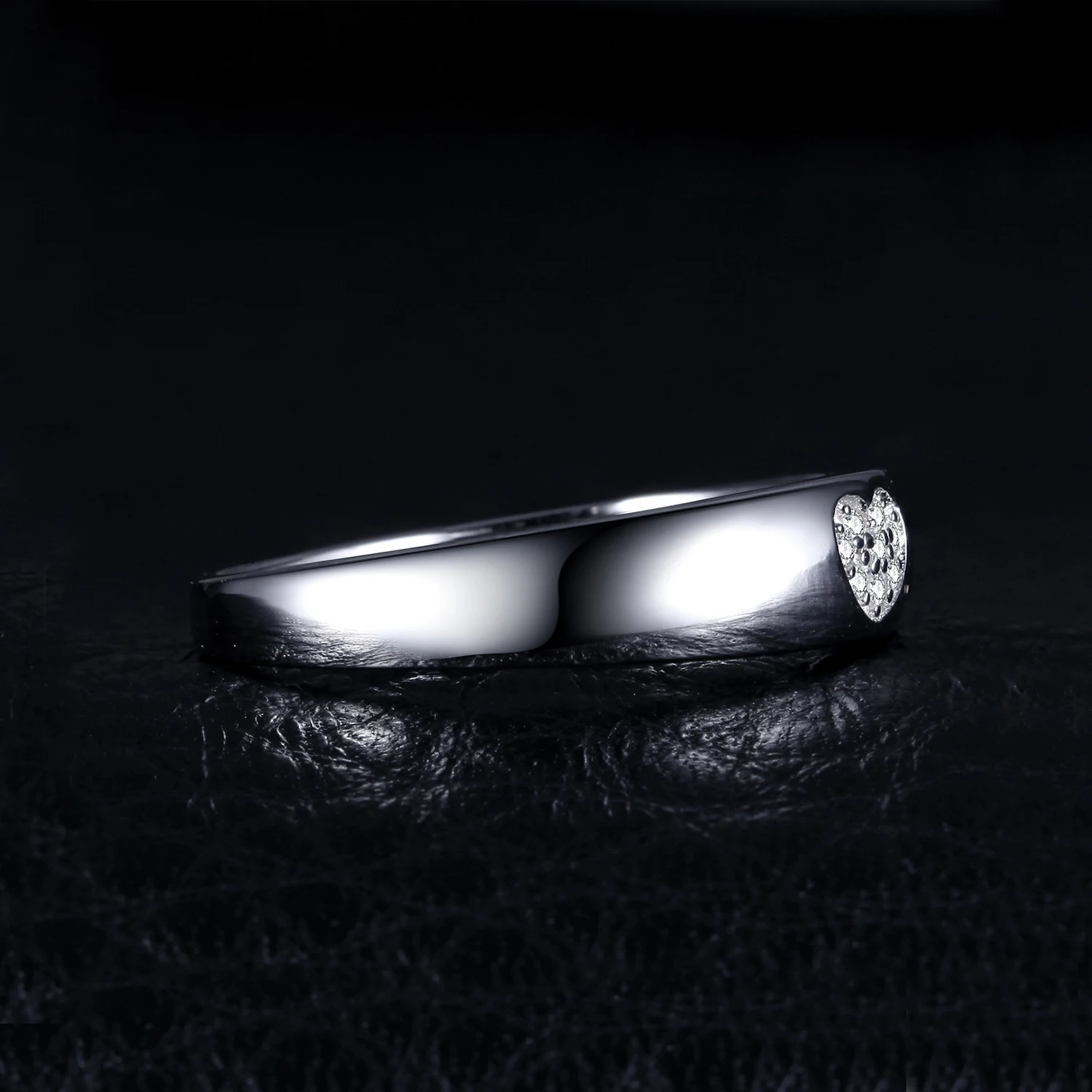 Jewelrypalace сердце 0.05ct кубического циркония свадебные Обручение кольцо для Для женщин реальные стерлингового серебра 925 Романтический кольцо ювелирные изделия