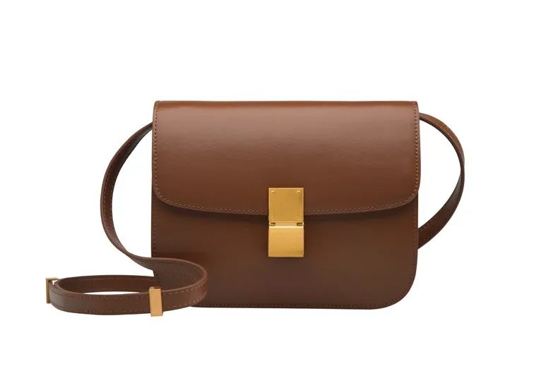 New Fashion package designer lock head large capacity slant handbags 25cm Original Calfskin Boy Flap Women Shoulder Chain bag |