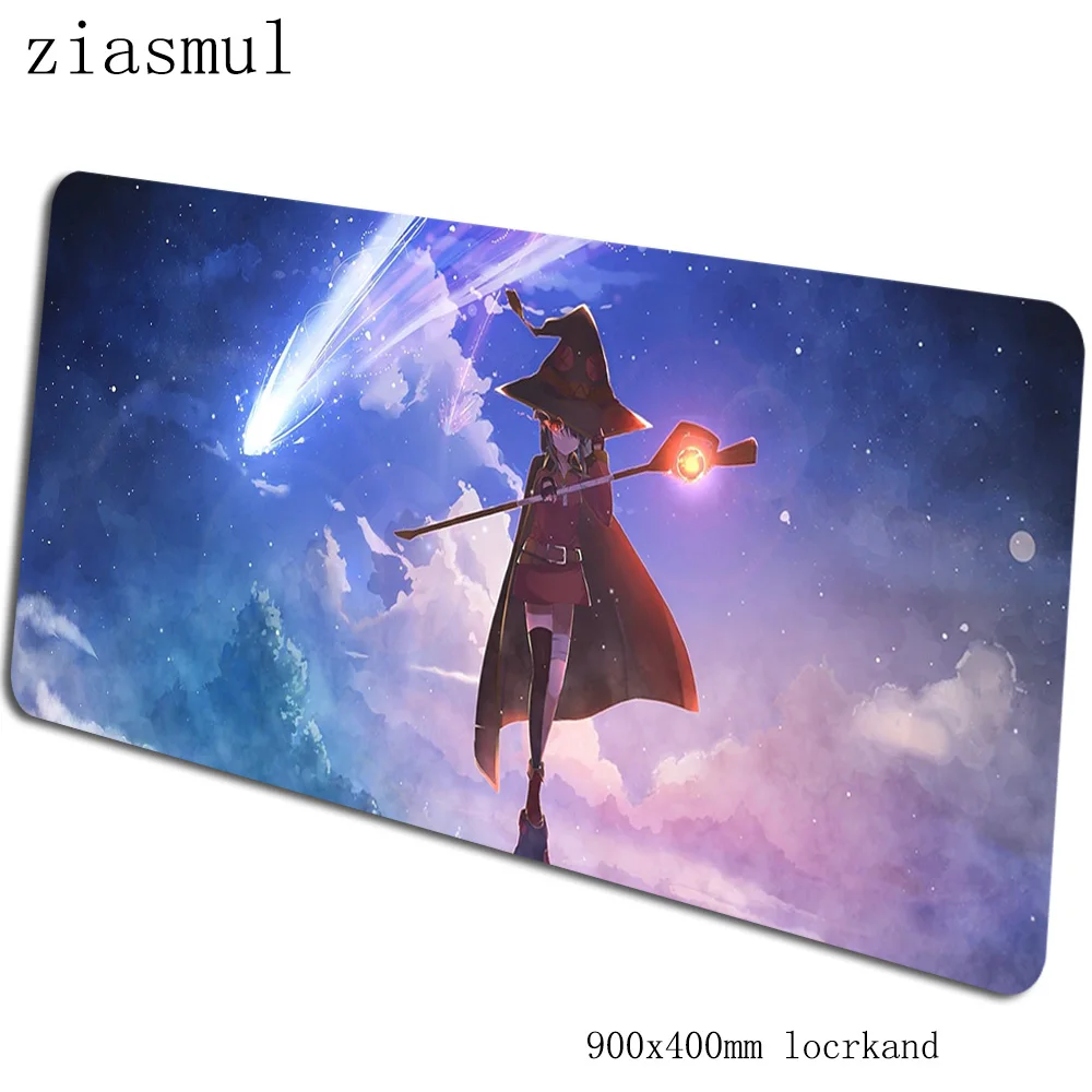Megumin коврик для мыши толстый компьютерный геймерский коврик для мыши 900x400x3 мм большой коврик для мыши в стиле аниме эргономичный гаджет офисный стол коврики - Цвет: design 4