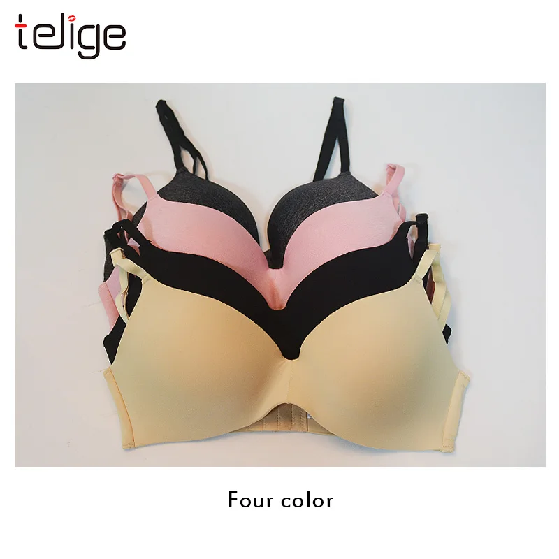 Женские бюстгальтеры без косточек бесшовный бюстгальтер пуш-ап 4 цвета | Женская