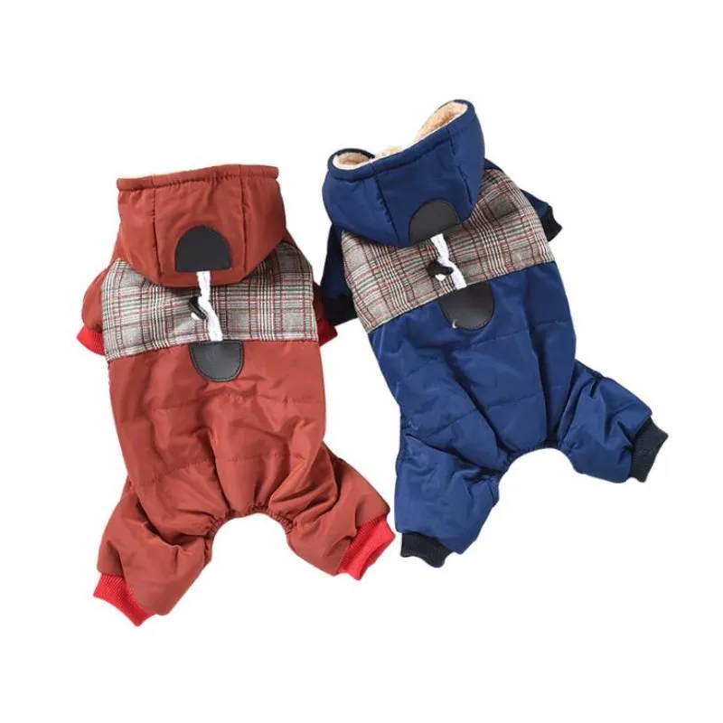 Популярное качественное с капюшоном принтом домашние питомцы собаки зимняя