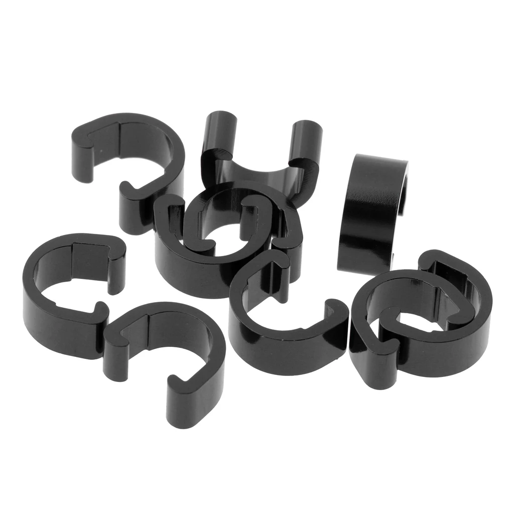 

10pcs Bike Cable C Clip Hose C-Clip Clamp Fixing Buckle Hosing Guide Ties for Mountain Road Bicycles